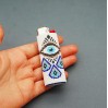 Blue Evil Eye Beaded Lighter Cover