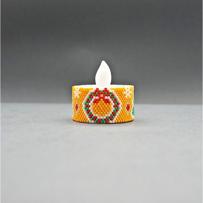 Christmas Tree and Wreath LED Tea Light Cover Pattern