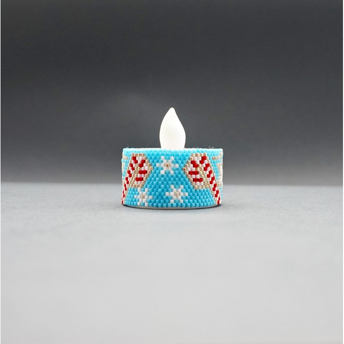 Christmas Snowflakes LED Tea Light Cover Pattern