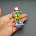 Peace Sign Pacifica Beaded Lighter Cover