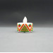 Beaded Candle Cover with LED Tea Light - Christmas Bells