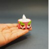 Beaded Candle Cover with LED Tea Light - Funny Christmas Gnomes