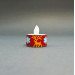 Candle Cover with LED Tea Light - Christmas Deer and Snowflakes