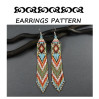 Long Fringe Earrings Pattern Brick Stitch