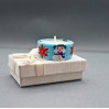 Snowman Tea Light Cover with Candle 