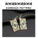 Bar Beaded earrings pattern brick stitch