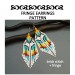 Dangle White Colorful Beaded Fringe Earrings Pattern