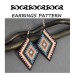 Geometric Seed bead Beaded earrings pattern brick stitch