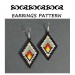 Small Rhombus Beaded earrings pattern brick stitch