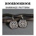 Small Hexagon Beaded earrings pattern brick stitch