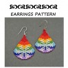 Shop Rainbow Snowflake Beaded Earrings Pattern Online