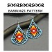 Ethnic Inspired beaded earrings pattern drops brick stitch