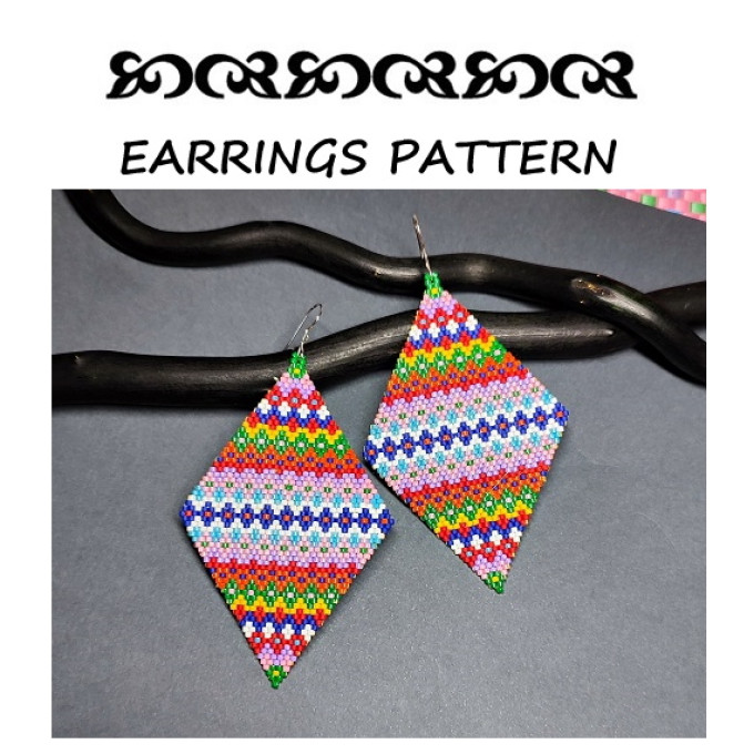DIY Ethnic Boho Beaded Earrings