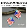 American Flag Earrings Beading Pattern
