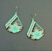 Turquoise Star Beaded Earrings Pattern