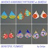 Beautiful Flower Earrings Patterns for Beading Set