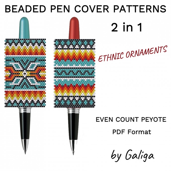 Pen cover pattern ethnic