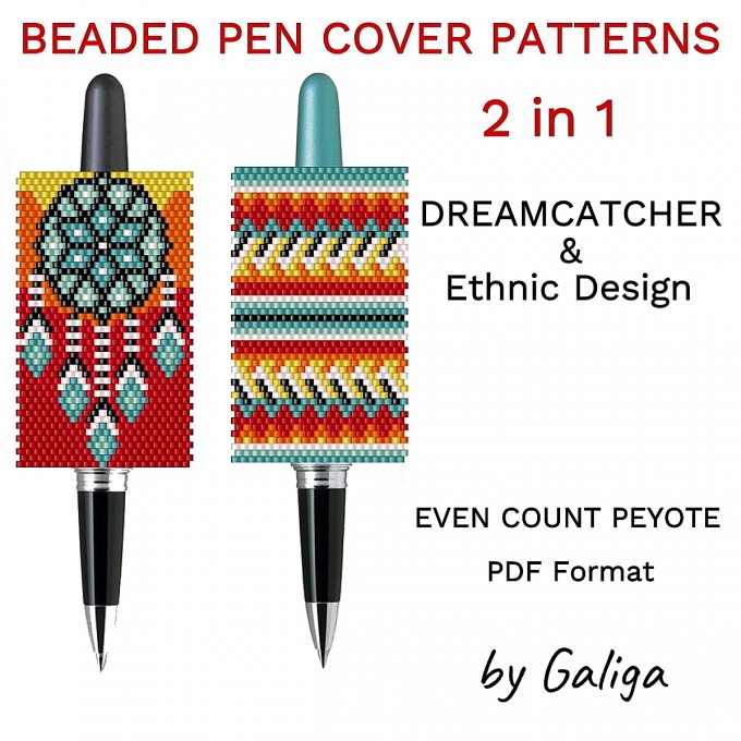 Dreamcatcher Bead Pen Wrap Patterns