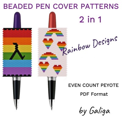 Rainbow Freedom LGBT Pen Wraps Patterns