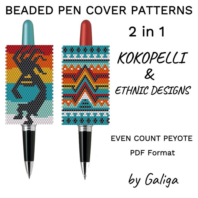 Pen cover pattern Kokopelli