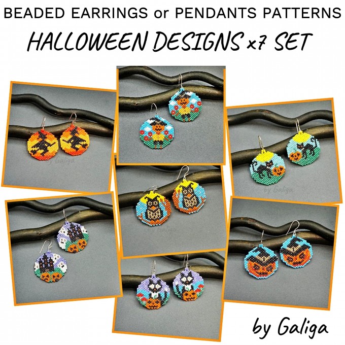 Beaded Earrings Patterns Halloween