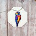 Colorful Finch Bird Earrings - Handcrafted Resin Jewelry