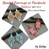 Create Vibrant Designs: Huichol Inspired Beaded Earrings Patterns Set