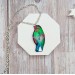 Cute Green Bird Earrings - Handcrafted