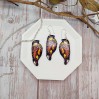 Handmade Sparrow Earrings - City Birds in Cottagecore and Boho Style