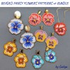 Create Stunning Blooms: Beaded Pansy Flowers Patterns Set