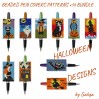 Create Spooky Pen Covers: Halloween Beaded Patterns Set