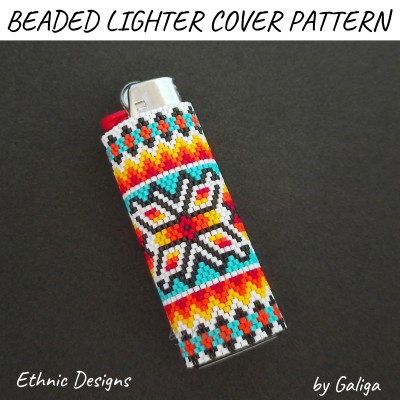 Ligher cover pattern ethnic ornament