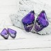 Mystic Purple Butterfly Wing Earrings