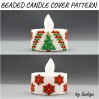Poinsettia and Christmas Tree LED Tea Light Cover Pattern