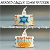 Craft Elegant Candle Covers: Star of David and Menorah Seed Bead Pattern