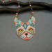 Craft Vibrant Accessories: Beaded Cat Pattern in Ethnic Style