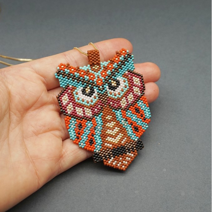 Create Unique Accessories: Owl Beaded Pattern Design