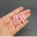 Craft Elegant Earrings: Pink Leaf Seed Bead Pattern