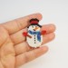 Create Festive Accessories: Snowman Beaded Pattern for Christmas Crafts