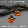 Create Halloween Magic with Spooky Pumpkin in Hat Beaded Pattern