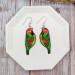 Funny Finch Bird Earrings