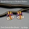 Craft Ghostly Charm: Haunted House Beaded Earrings Pattern