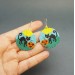 Design Funny Earrings: Halloween Pumpkin and Cat Beaded Pattern