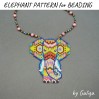 Craft Unique Accessories: Beaded Elephant Pattern in Ethnic Style