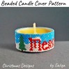 Create Festive Candle Decor: Merry Christmas Tea Light Wrap Pattern