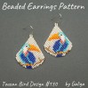 Tropical Toucan Earrings Pattern in Beadwork