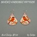 Pretty orange bird beaded earrings pattern for DIY nature jewelry.