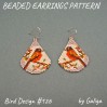 Create Stunning Pretty Orange Bird Beaded Earrings with This DIY Pattern