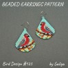 Craft Beautiful Red-breasted Bird Earrings with Seed Bead DIY Pattern