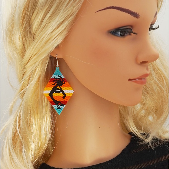 Kokopelli earrings